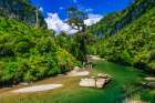 The Pororari River, Paparoa National Park, Punakaiki, New Zealand Art Print